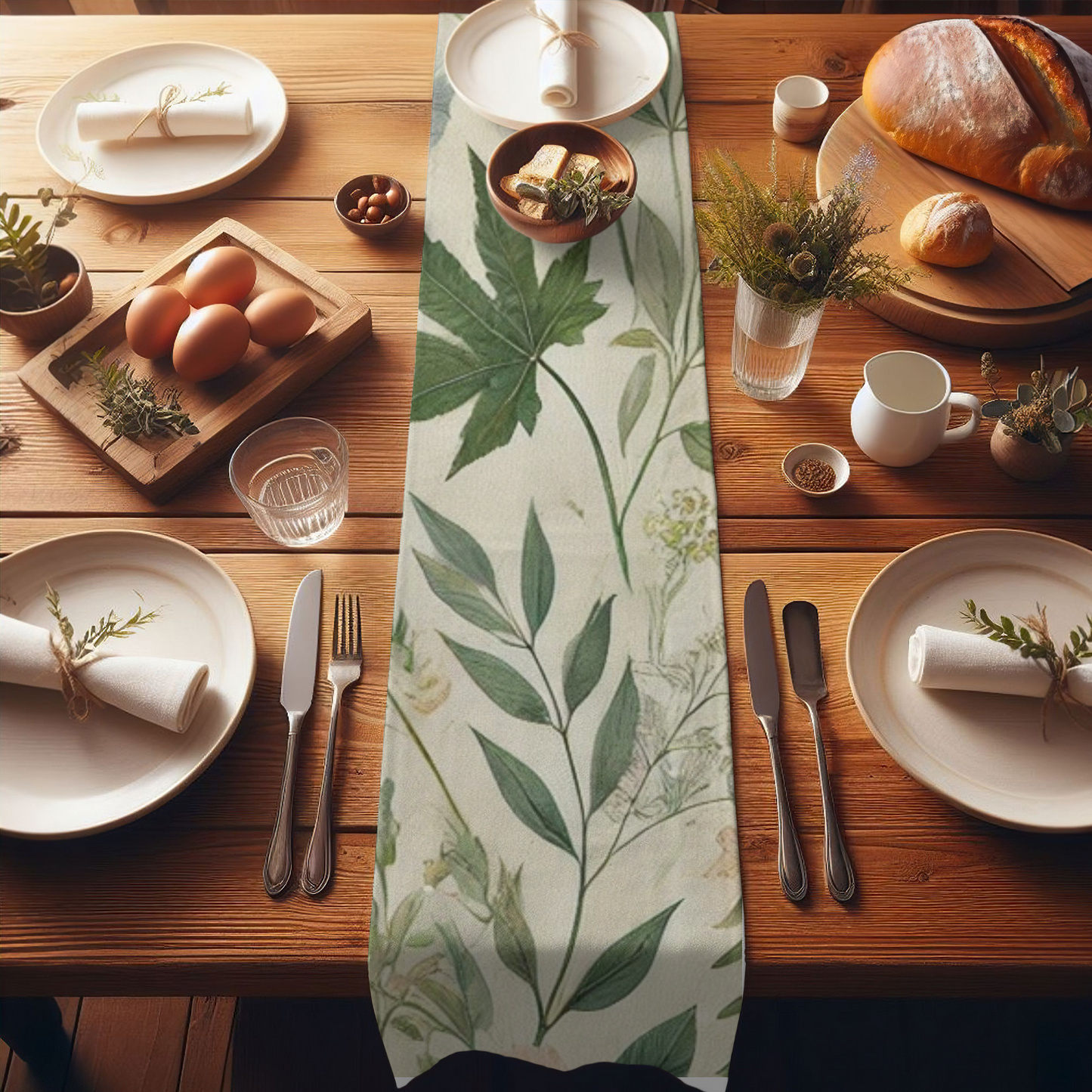 Green Leaves Pattern